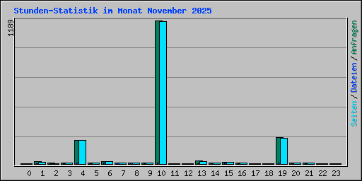 Stunden-Statistik im Monat November 2025
