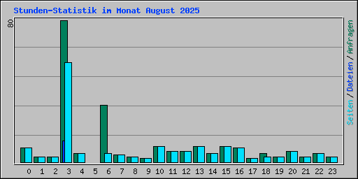 Stunden-Statistik im Monat August 2025